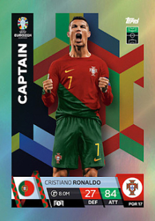 Cristiano Ronaldo Portugal Topps Match Attax EURO 2024 Captain #POR17